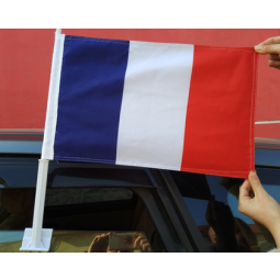 Las banderas de encargo al por mayor del coche del polo de la bandera de la ventanilla del coche compiten con las banderas del coche