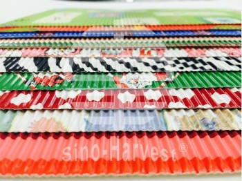 Custom size color corrugated paper sheets with high quality