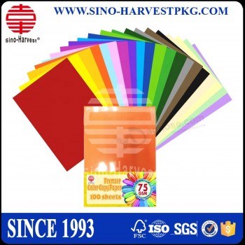 professional 75gsm A2 A3 A4  A5 color printing copy paper