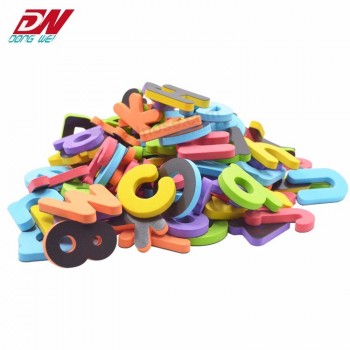 Colorato eva schiuma magnetica alfabeto frigo magnete eva giocattoli educativi per bambini jigsaw puzzle