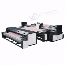 Belt digital textile printer for direct printing on leather wool fabric