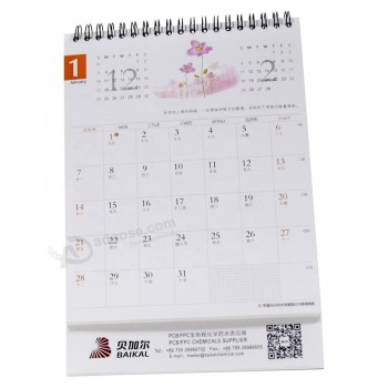 卸売2019年高級フルカラーカスタムページ一日カレンダー印刷サービス