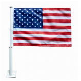 Sports events Promotional America car flag with plastic pole