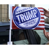 Bandeira de alta qualidade personalizado mini trump carro bandeira