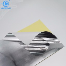 Espejo lustroso autoadhesivo lámina de papel aluminio