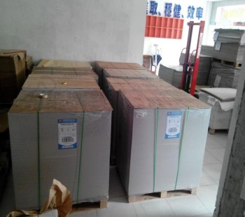 Wholesale custom 300g coated duplex hard board with grey back quality paper sheets