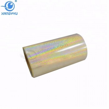 Wholesale Transparent Glass Flower Self Adhesive Holographic Film Roll for Label