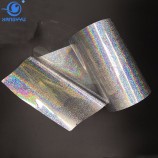 Papel de contato holográfico do arco-íris transparente