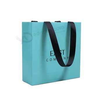 Impression en gros sur mesure bijoux cadeau shopping sac en papier pour vêtements avec logo