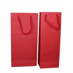 High Quality Gift Paper Bags Full Color Printing Wine Packaging Paper Bag