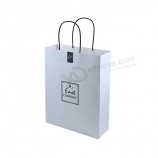Best selling brand gift paper bag with your own logo white kraft paper shopping bag