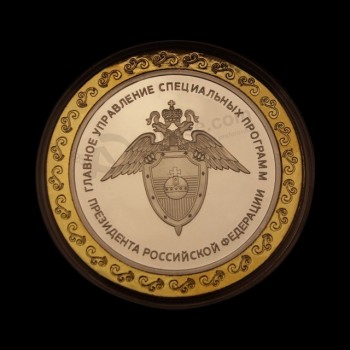 Moneda de oro plateado calidad moneda metal artesanías de arte para el recuerdo de negocios de colección