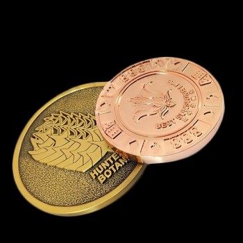 Moneda personalizada de desafío en caja de regalo de terciopelo