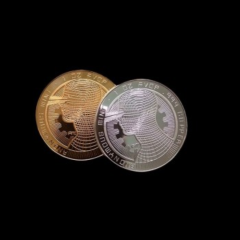 カスタム古代銀3 d金属エポキシチャレンジコイン