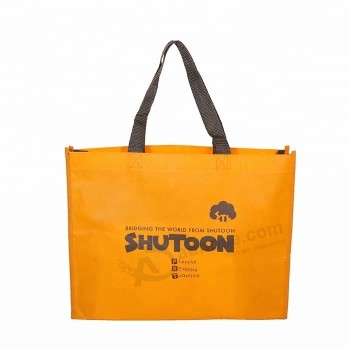 Fashional style OEM custom printing durable non-woven shopping tote bag for supermarket with your logo