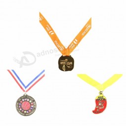 Medalha de prêmio de esporte, medalha de corrida de lembrança, metal militar