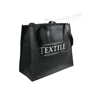 Op maat gemaakte logo opvouwbare herbruikbare boodschappentas voor boutique bolsas reutilizables al por burgemeester