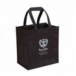 Eco-friendly reusable Large capacity strong load bearing non woven tote shopping bag with your logo