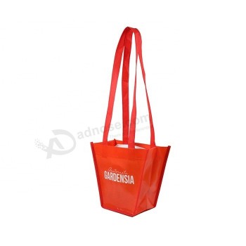 Recyclable Fashion Shoulder Carry Non Woven Tote Bag Bioegradable Handle Non Woven Bag with your logo