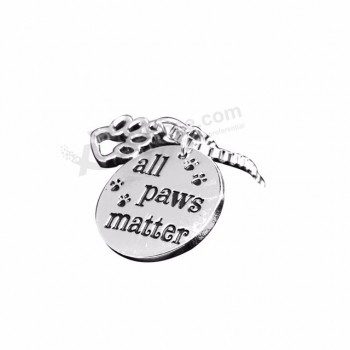 Stainless Steel Sublimation Blank Metal Printer Logo Engraved Id Name Dog Tag For Sale
