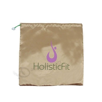 Opcional color rosa oro manija cordón bolsa pequeña bolsa de joyas con logo