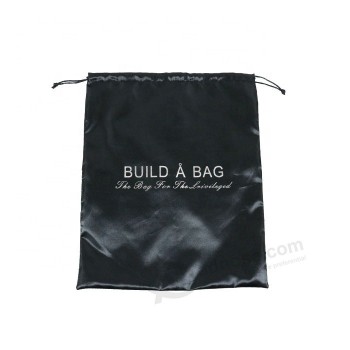 Atacado logotipo personalizado mancha de seda sacos de cabelo bolsa de seda para o presente