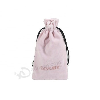 Small cute velvet packaging bag drawstring bag velvet for jewelry