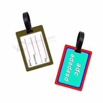 Wholesale eco-friendly silicon pvc baggage luggage tags for kids with your logo