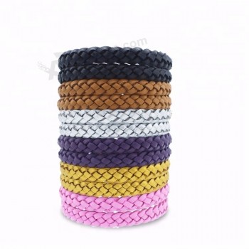Deet Free Leather Mosquito Repellent Bracelet for Kids