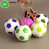 Custom Colorful Plastic Football Key Chain