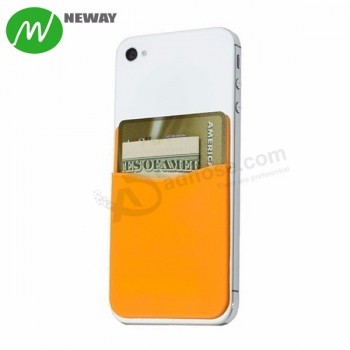 Sticky Silicone Mobile Phone Case Card Holder Wallet