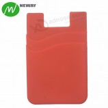 Dual 3M Adhesive Silicone Smart Phone Card Pocket