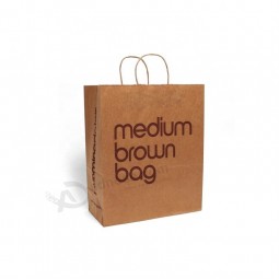 공장 도매 저렴한 가격 사용자 정의 로고 인쇄 기계 트위스트 핸들 종이 가방을 만들고있어
