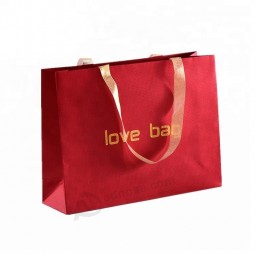 Atacado barato personalizado favor do partido goodies embalagem personalizada sacos de presente de papel para o casamento
