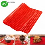 антипригарный красный силиконовый коврик для выпечки частная марка