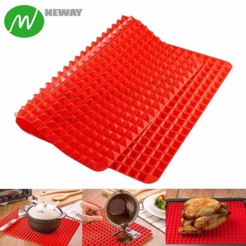 Non Stick Red Silicone Baking Mat Private Label