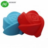 Roos vorm mini siliconen cupcake liners voor het bakken