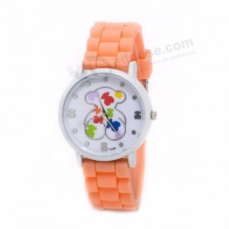 Kundenspezifische trendy wasserdichte Silikonuhr für Kinder
