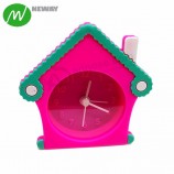 Bolsillo mini cuarzo silicona reloj despertador para niños