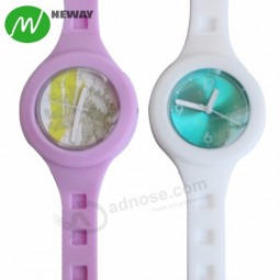 new style long strap silicone rubber watch