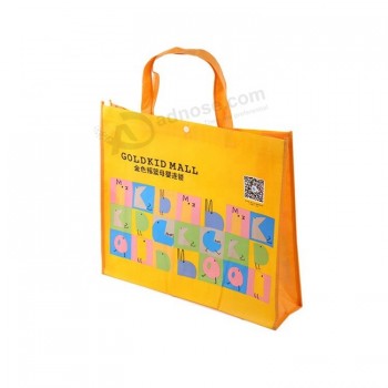 Goedkope custom promotionele tote herbruikbare recyclebaar gelamineerd pp non woven boodschappentassen met logo