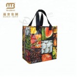 Fabriek prijs op maat draagbare recycle niet-Geweven winkelen goedkope eco-vriendelijke tassen voor voedseltransport