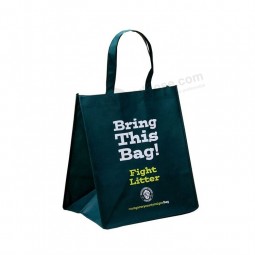 Eco amigable por encargo diseño personalizado no tejido al por mayor reutilizable bolsas de compras