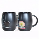 11盎司的 Cheap Stoneware Ceramic Magic Mugs Color Changing Sublimation Mugs