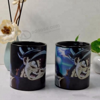 可重复使用的咖啡杯改变颜色魔术陶瓷杯子