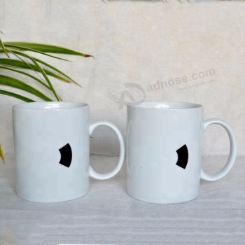 Personalizza la tazza di sublimazione per caffè in ceramica riutilizzabile in porcellana bianca