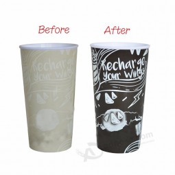 可重复使用的墙壁冷色变塑料可重复使用的啤酒杯子