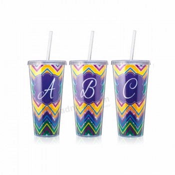 22盎司的 plastic cup pp plastic tumbler cold sensitive color changing travel mugs
