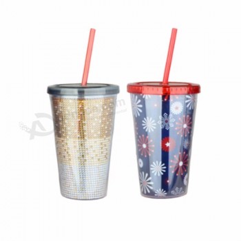 Лучшие продажи многоразовые прозрачные сублимационные волшебные пластиковые стаканчики с крышками для оптовой продажи