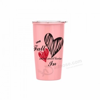 450ml OEM color changing coffee plastic mugs with lids wholesale